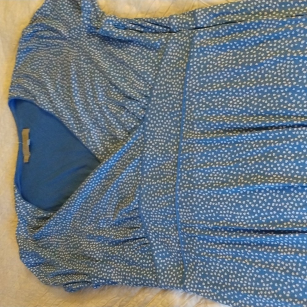 Hobbs blue and white dress